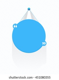 Vector Ellipse Quotes Banner Design