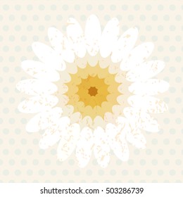 Vector elliptical element of the center affine geometry flower