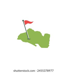 Vector Elsavador Country Golf logo design icon suitable for golf sports businesses 