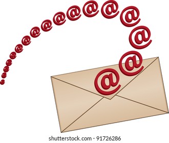 Vector email envelope