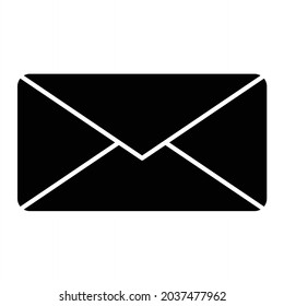Vector Email Glyph Icon Design
