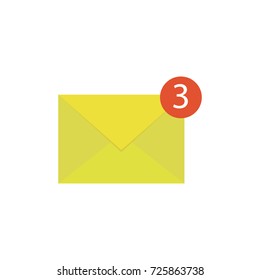 Vector email icon. Vector illustration.