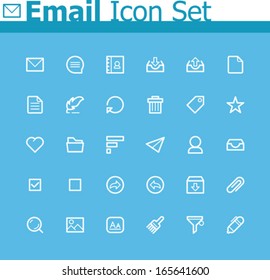 Vector Email icon set