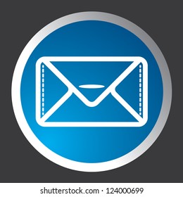 vector email icon web design element.