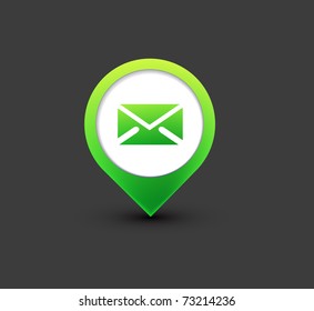 vector email icon web design element.