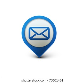 vector email icon web design element.