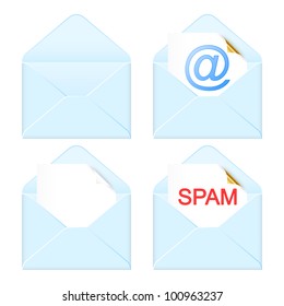 Vector email icons.