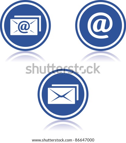 Vector email icons