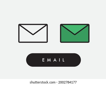 Vector email letter mail icon illustration