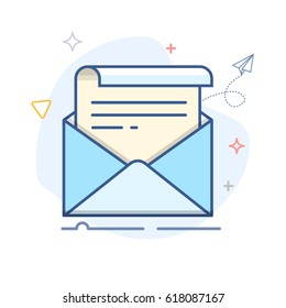 Vector Email Line Icon