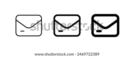 Vector email, newsletter icon. Perfect for app and web interfaces, infographics, presentations, marketing, etc.