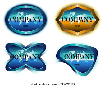 vector emblem for companies, agencies - design label