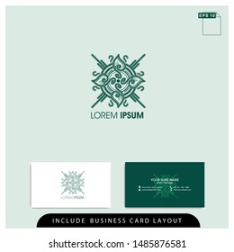 Vector emblem. Elegant, classic elements. Can be used for spa, beauty and fashion industry. Great for logo, monogram, invitation, flyer, menu, brochure, postcard, background, 