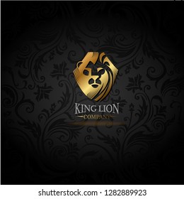 Vektorsymbol mit goldener Lion