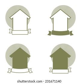 vector emblem home logo