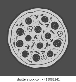 Vector Emblem Pizza