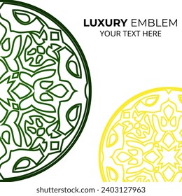 Vector emblems. Elegant, classic floral elements. Can be used for jewelry, beauty and fashion industry. Great for logo, monogram, invitation, flyer
