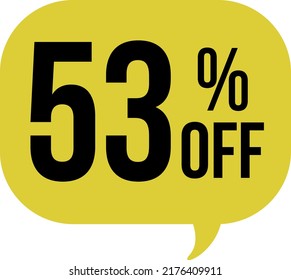 Vector emblems sale tags, discount percentage.
