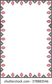vector embroidered frame