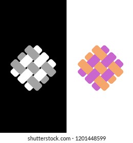 Vector embroidery logo, Vector layer logo design template eps 10