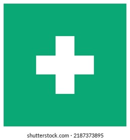 vector emergency and first aid sign iso standard icon pictogram first aid