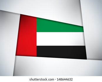 Vector - Emirates Country Flag Geometric Background