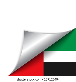 Vector - Emirates Country Flag Turning Page