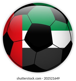 Vector Emirates Flag Soccer Ball Background Stock Vector (Royalty Free ...