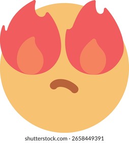 Vector Emoji Icon 2d Cara enojada