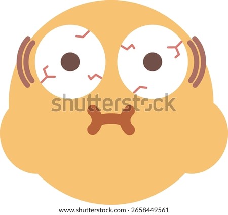 Vector Emoji Icon 2d Face gross