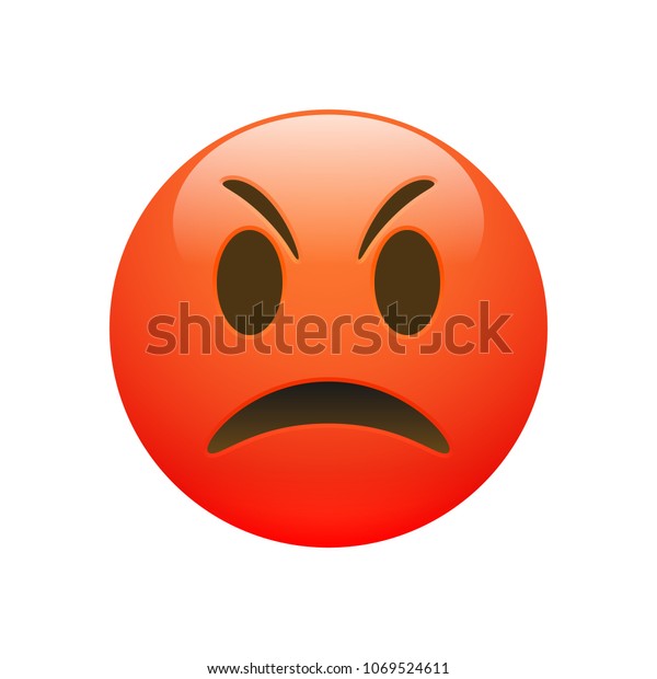 vector de stock libre de regalias sobre el vector emoji rojo triste cara1069524611 https www shutterstock com es image vector vector emoji red angry sad face 1069524611