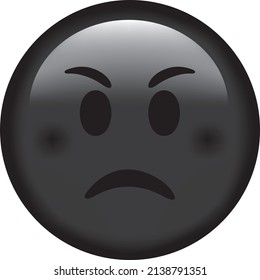 Vector emoji. Sad Face. Sad Face Emoji. Cute emoticon isolated on white background.