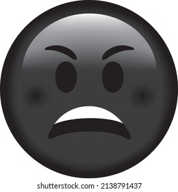 Vector emoji. Sad Face. Sad Face Emoji. Cute emoticon isolated on white background.