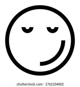 Vector emoji. Smiling face. Smile vector emoji. Happy emoticon. Smiling face vector icon symbol. vector illustration.