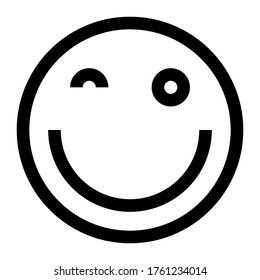 Vector emoji. Smiling face. Smile vector emoji. Happy emoticon. Smiling face vector icon symbol. vector illustration.