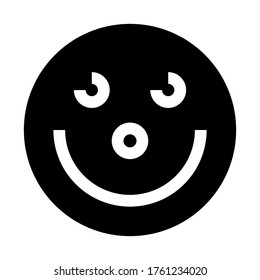 Vector emoji. Smiling face. Smile vector emoji. Happy emoticon. Smiling face vector icon symbol. vector illustration.