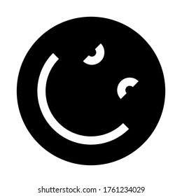 Vector emoji. Smiling face. Smile vector emoji. Happy emoticon. Smiling face vector icon symbol. vector illustration.