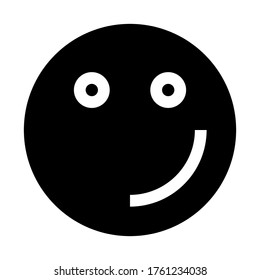 Vector emoji. Smiling face. Smile vector emoji. Happy emoticon. Smiling face vector icon symbol. vector illustration.