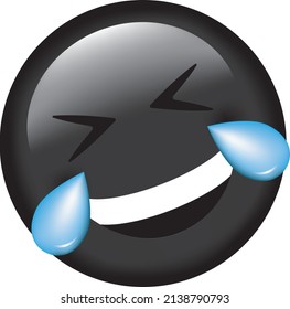 Vector emoji. Smiling face. Smile vector emoji. Happy emoticon. Cute emoticon isolated on white background.