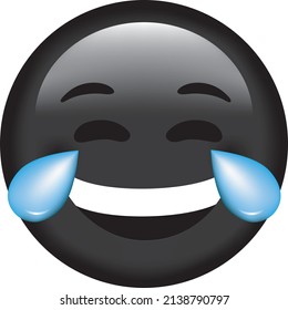 Vector emoji. Smiling face. Smile vector emoji. Happy emoticon. Cute emoticon isolated on white background.