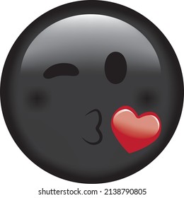 Vector emoji. Smiling face. Smile vector emoji. Happy emoticon. Cute emoticon isolated on white background.