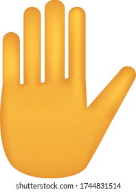 Emoji vector. Emoji sonriente. Feliz. Emoticon de mano suave aislado en fondo blanco.