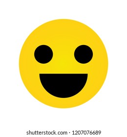 Vector emoticon. Emoji. Isolated vector illustration on white background