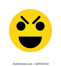 Vector emoticon. Emoji. Isolated vector illustration on white background