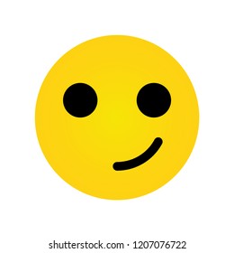 Vector emoticon. Emoji. Isolated vector illustration on white background