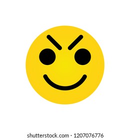 Vector emoticon. Emoji. Isolated vector illustration on white background