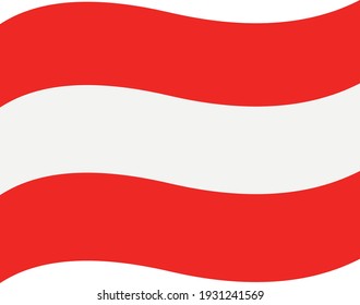 Vector emoticon illustration of Austrian flag
