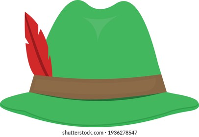 Vector Emoticon Illustration Of A Classic German Hat