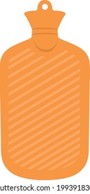 Vector emoticon illustration of a hot water bottle