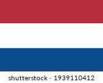 Vector emoticon illustration of the Netherlands flag